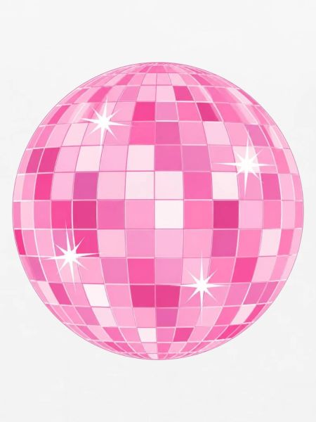 Bright Pink Disco Ball