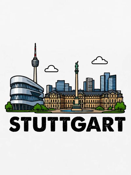Stuttgart Skyline Stadt
