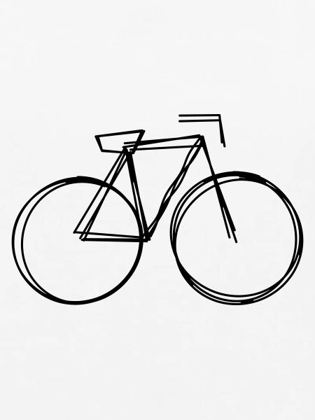 Fahrrad handgezeichnet