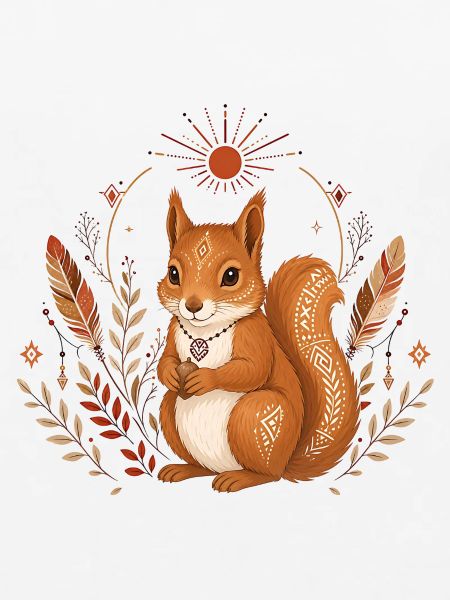 Eichhörnchen Boho