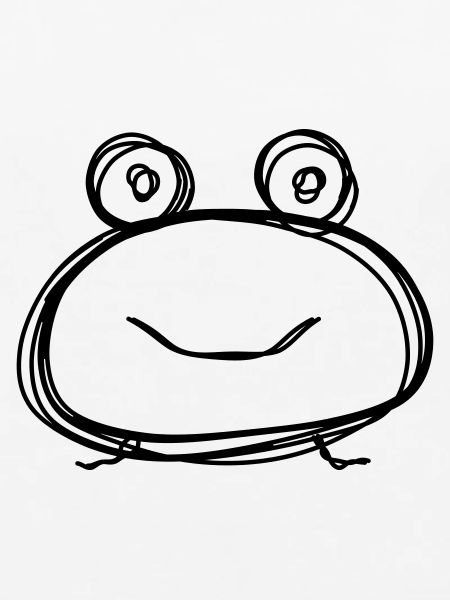 Frosch handgezeichnet