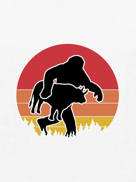 Sasquatch Stier Retro-Look