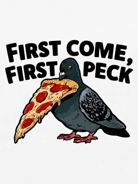 First come, first peck