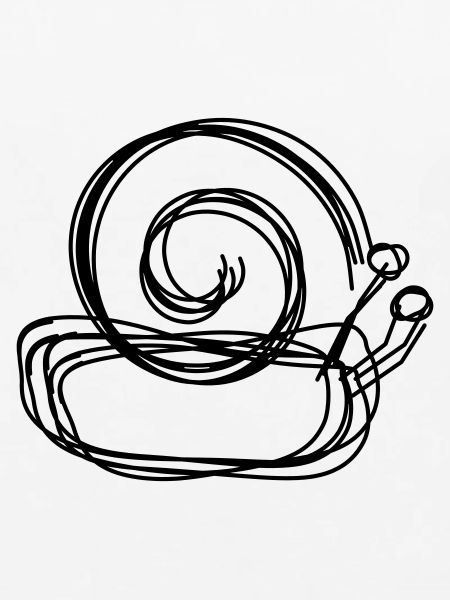 Schnecke handgezeichnet