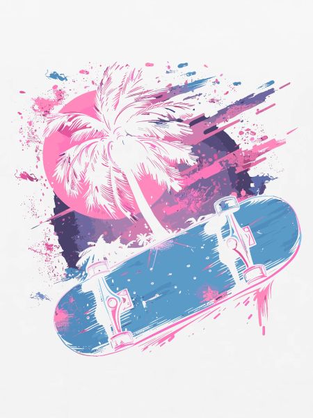 Skateboarding Retrowave