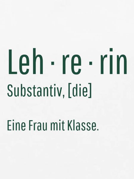 Lehrerin Substantiv Definition Schule Geschenk