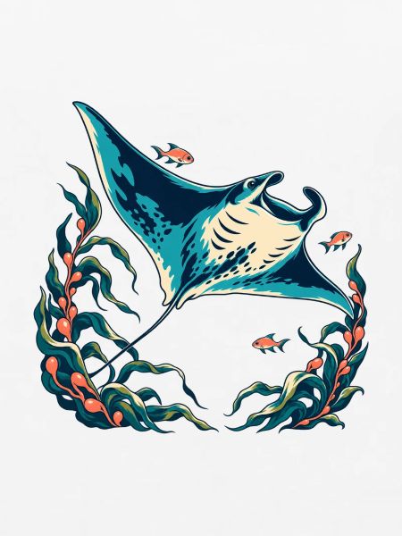 Ozeanstrahl unter Kelp