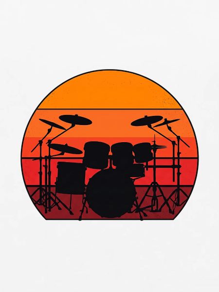 Schlagzeug Sonnenuntergang