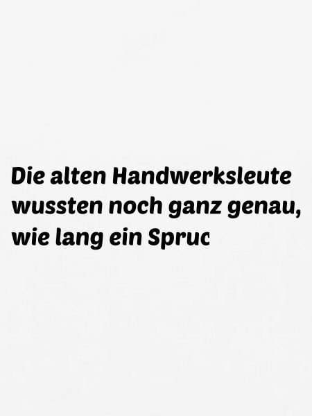 Handwerk Spruch