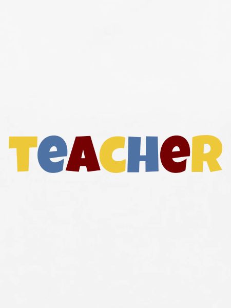 Lehrer bunter Text