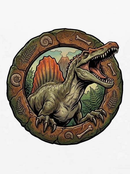Spinosaurus im Steinring