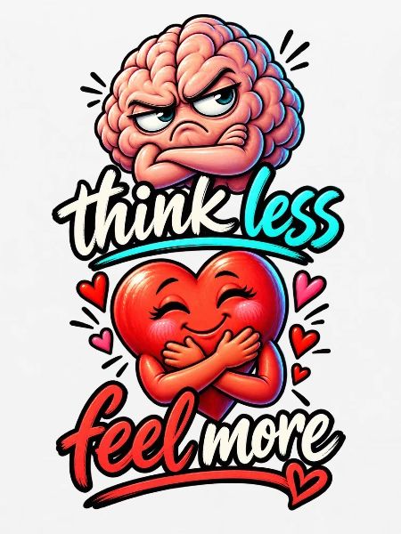 think less feel more