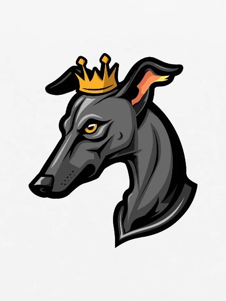 Greyhound Hund Krone