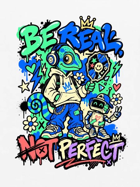Sei echt, nicht perfekt