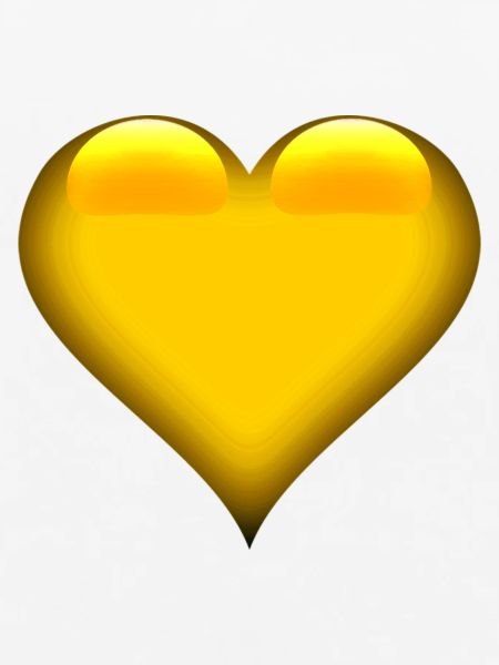 Goldenes Herz Emblem