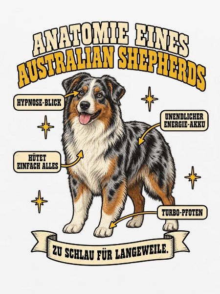 Anatomie eines Australian Shepherds