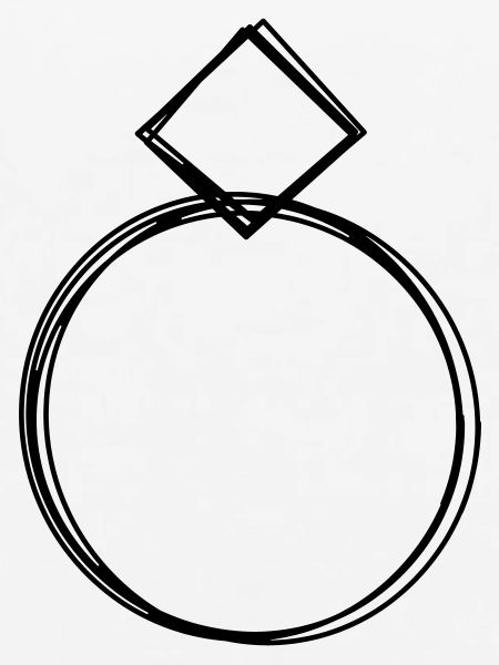 Ring handgezeichnet