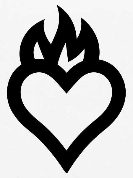 flammendes Herz