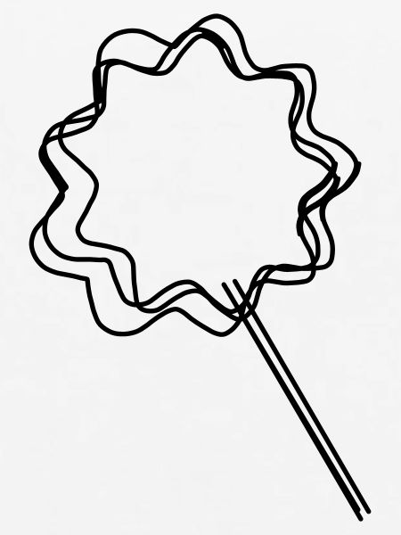 Zuckerwatte handgezeichnet
