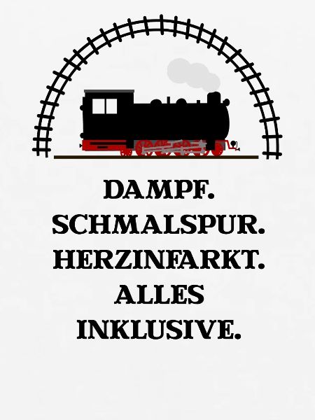 Dampf Schmalspur Herzinfarkt