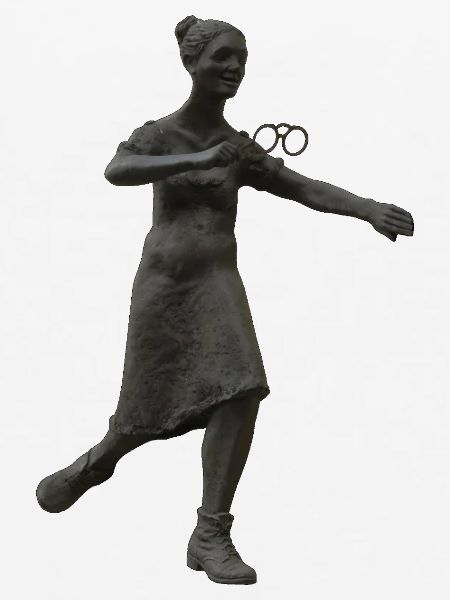 Statue mit Brille