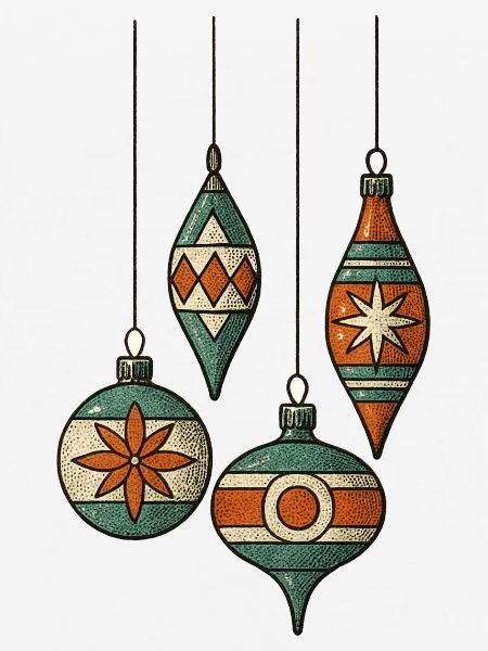 Weihnachtskugeln - Frohe Weihnachten