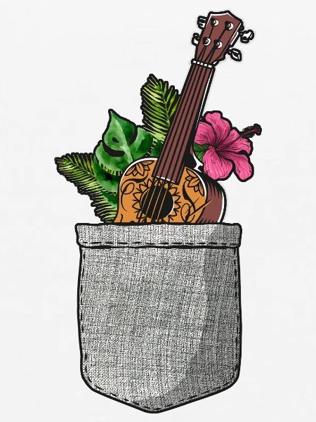 Hawaiian Ukulele Uke Pocket