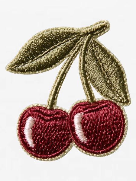 Kirschen Stickoptik Patch Design