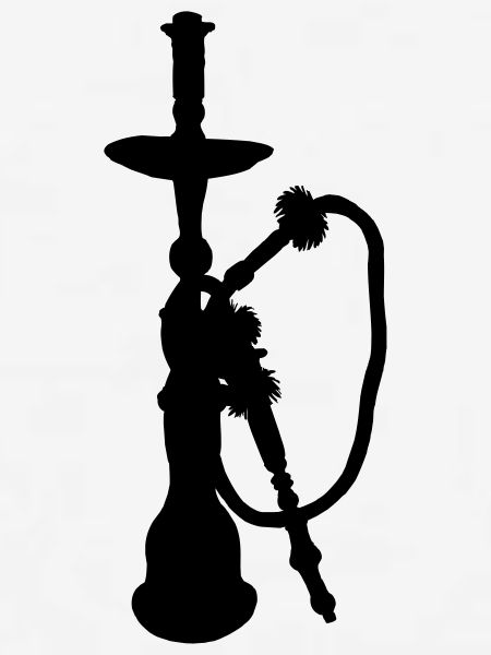 Wasserpfeifenschattenfigur