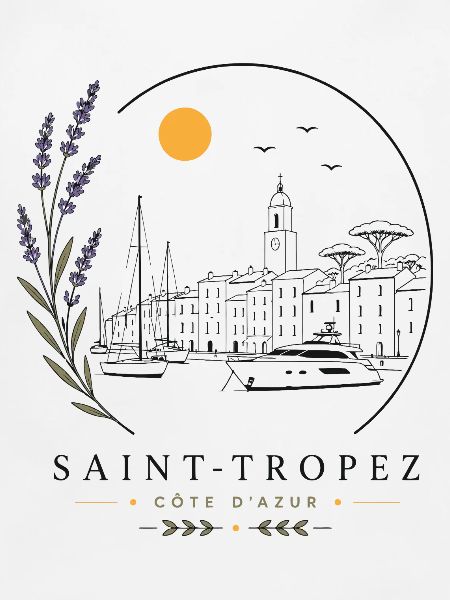 Saint-Tropez Hafen Blick