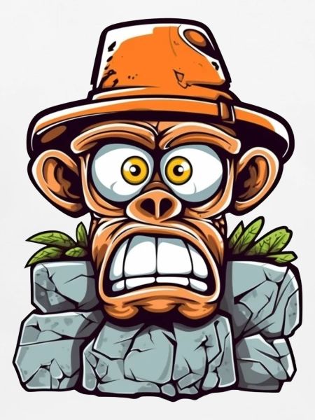 Adventurous monkey charm