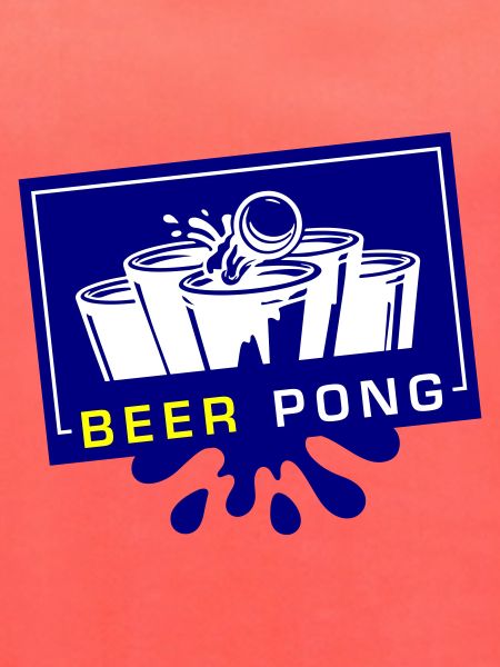 Beer Pong Becher Blau Gelb