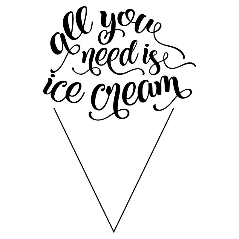 Alles, was Sie brauchen, ist ein Eis