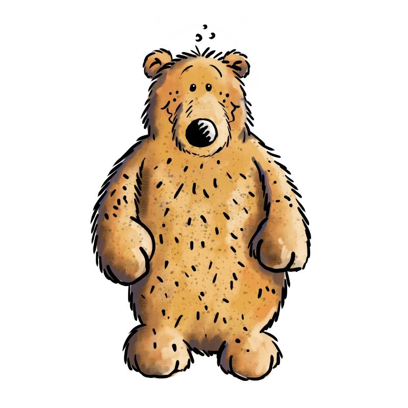 Dicker Braunbär - Bär - Teddy - Comic