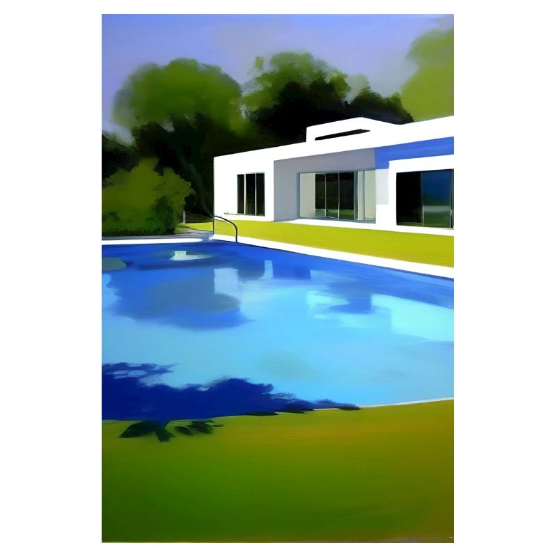 Weiße Villa mit Pool