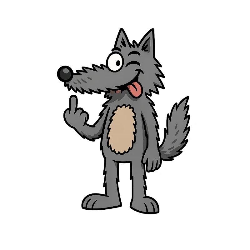 Waldemar Wolf Funny Comic Wolf