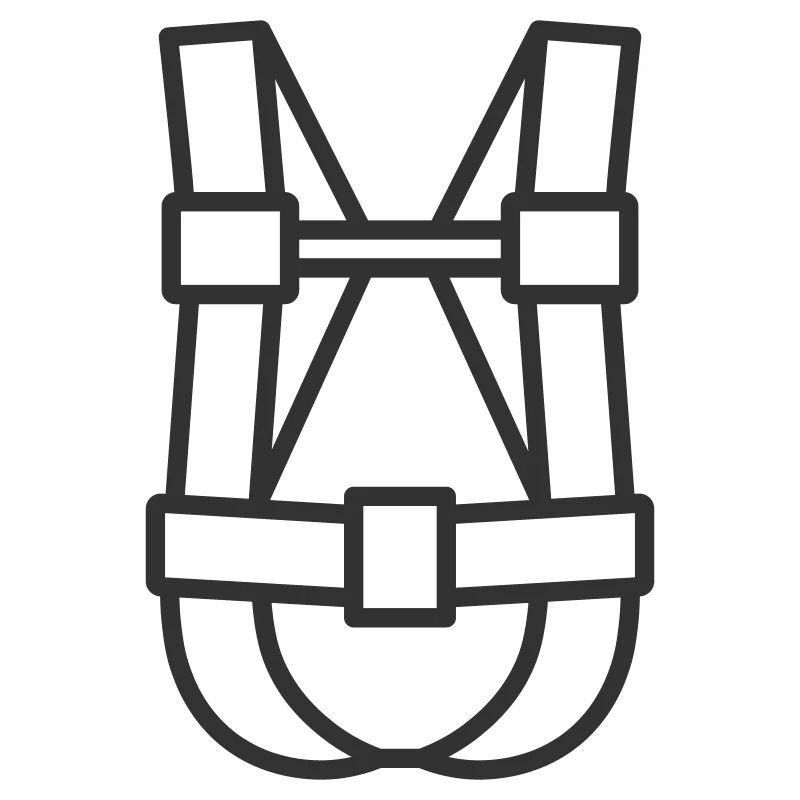 Climbing Harness Line Icon