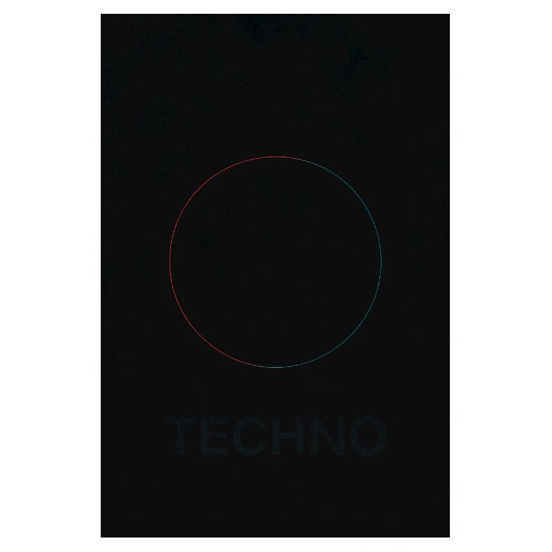 Techno in neon light