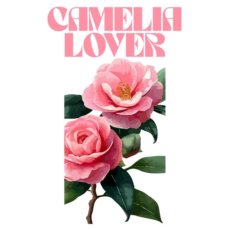 Camelia Lover Typographie florale Design