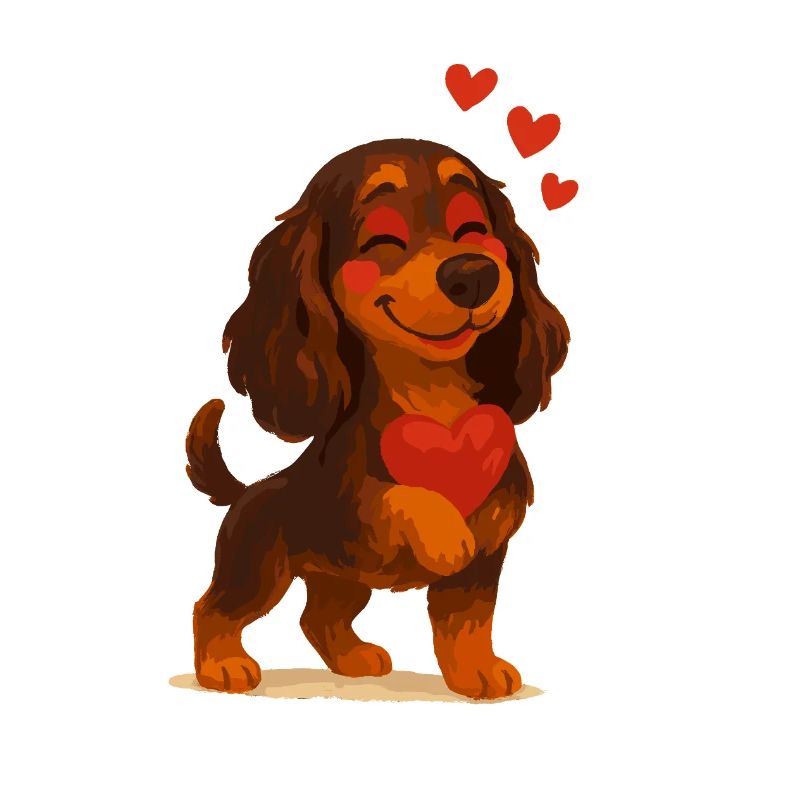 Cocker Spaniel amoureux