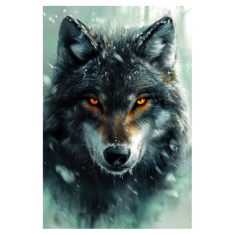 Illustration eines Wolfes