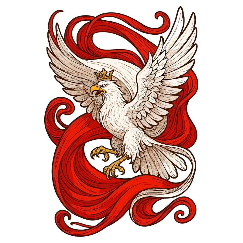 Poland Polska Eagle Epic Flag Flag Gift
