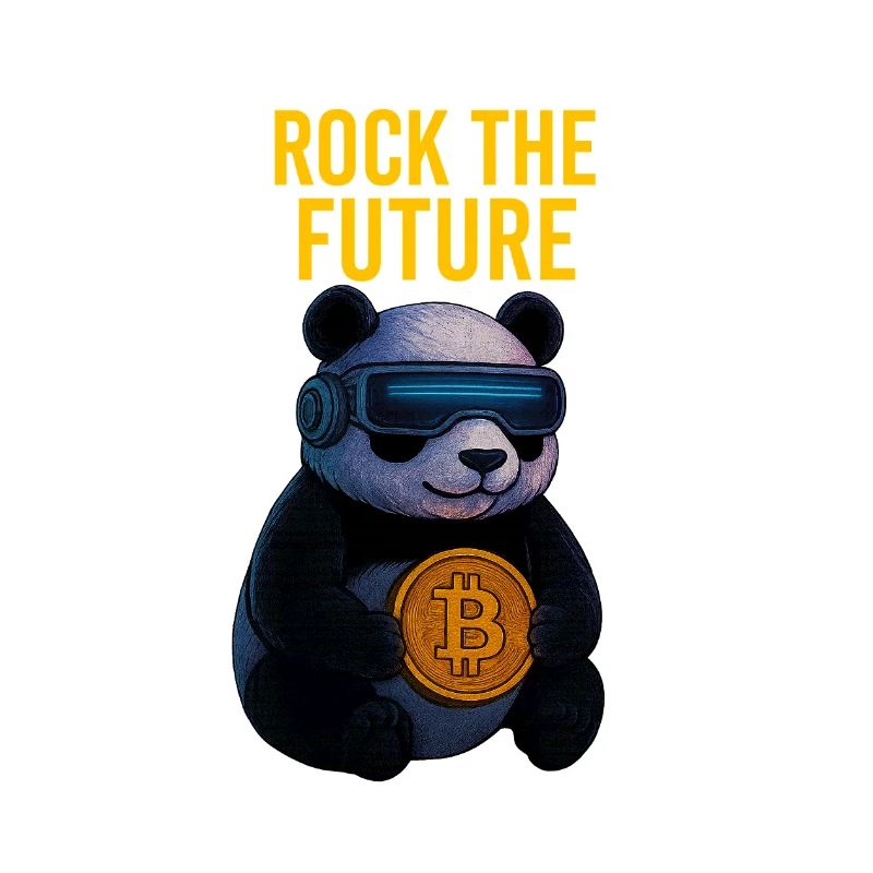 Rock the Future Panda Bitcoin