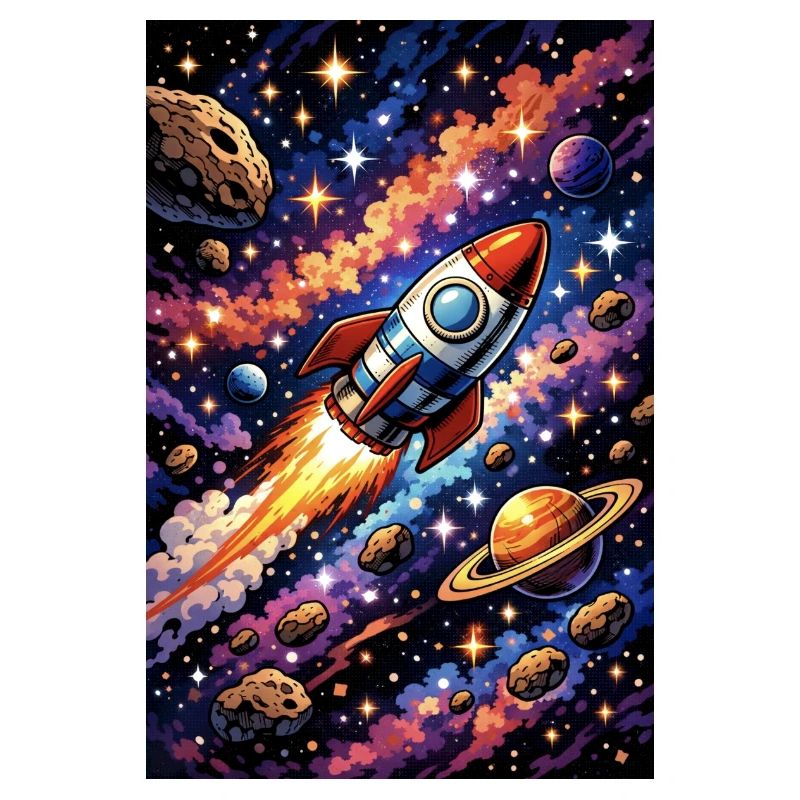 Rocket flight through cosmos