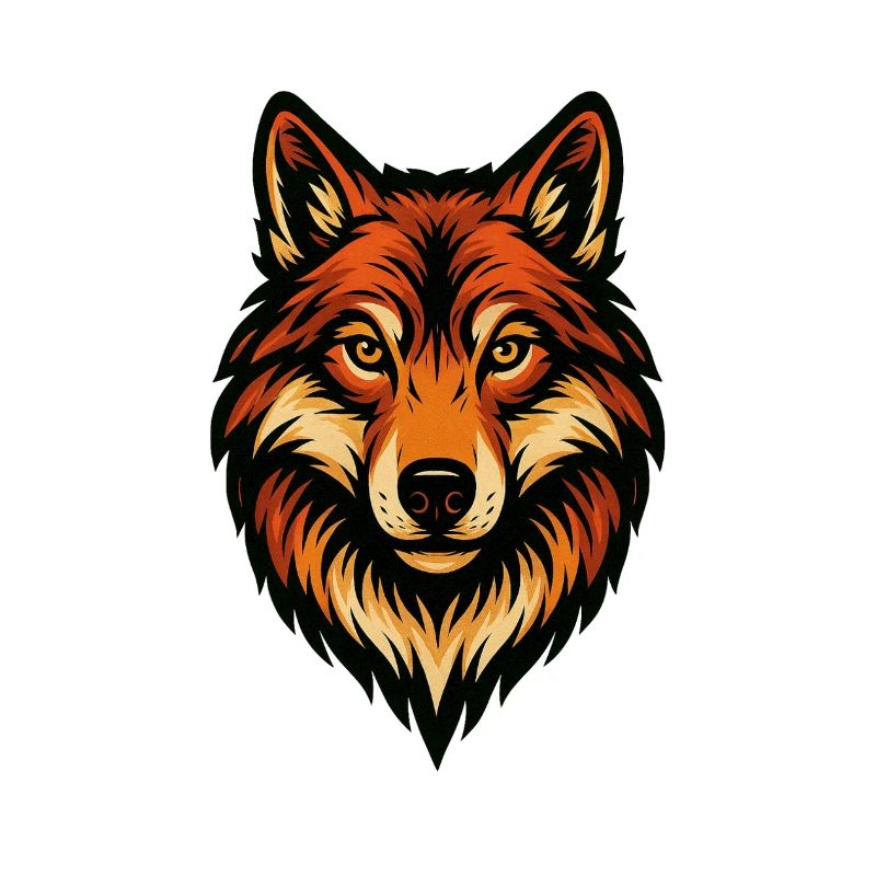 Stylized Fox Head Illustration