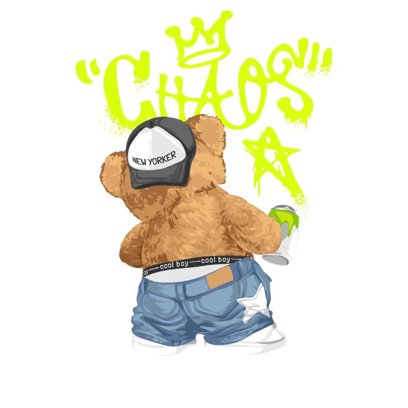 Chaos Bear Graffiti Break All Rules