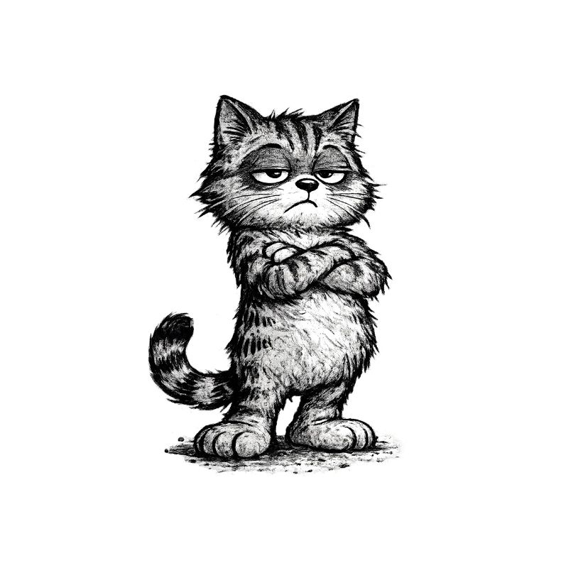 Grumpy Katze – Chef Vibes (Sketch Attitude)