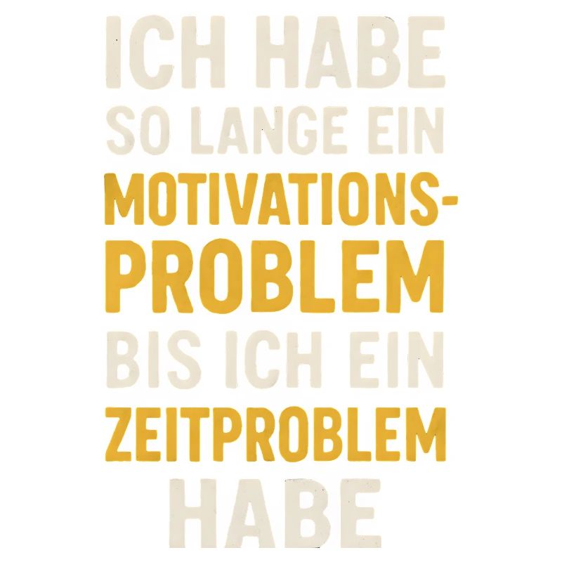 Motivationsproblem Bis Zeitproblem Spruch