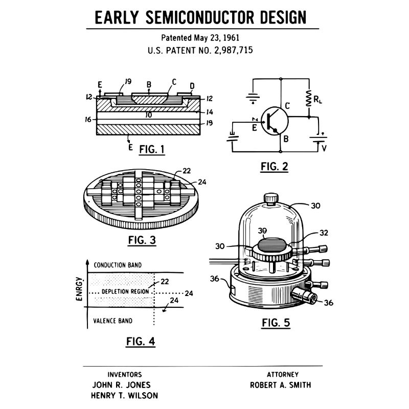 Conception précoce d’impression à semi-conducteurs brevet T-
