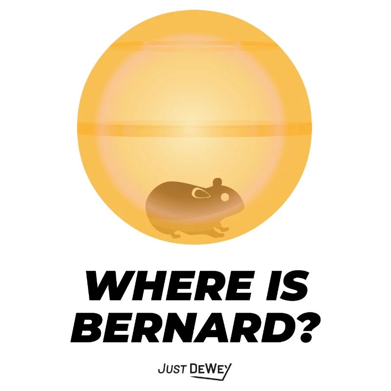 Where is Bernard ? Just Dewey - Hamster malcolm